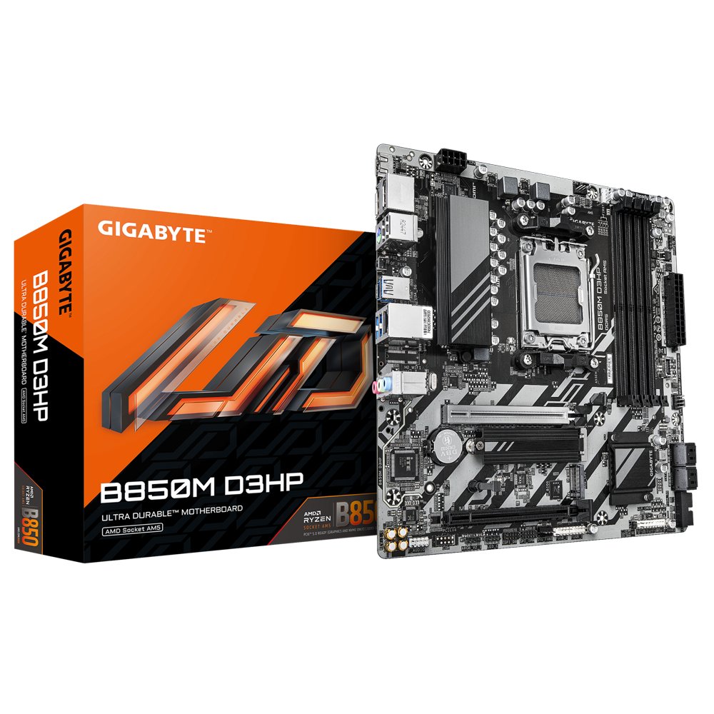 Gigabyte B850M D3HP | Socket AM5 | AMD B850 | 4xDDR5 | Micro ATX | Moederbord - Matmuis - Matmuis